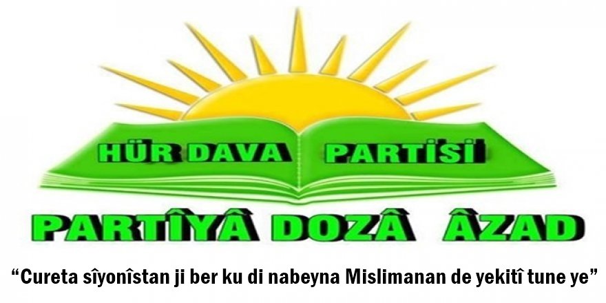 “Cureta sîyonîstan ji ber ku di nabeyna Mislimanan de yekitî tune ye”
