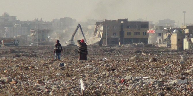 Nusaybin'deki yıkımdan geriye kalanlar