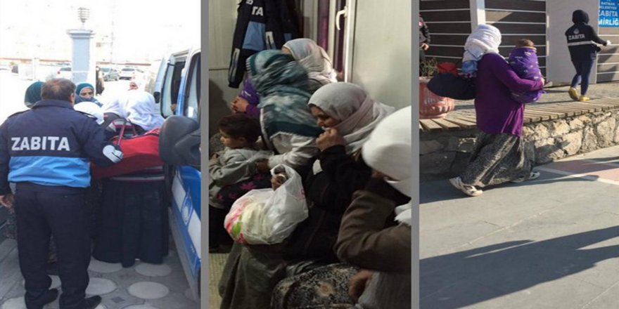 Dilenciler hakkında işlem yapıldı