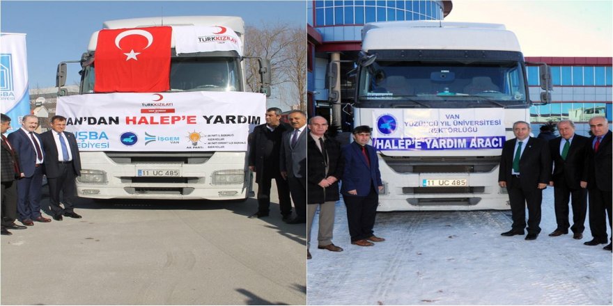 Van'dan Halep halkına yardım