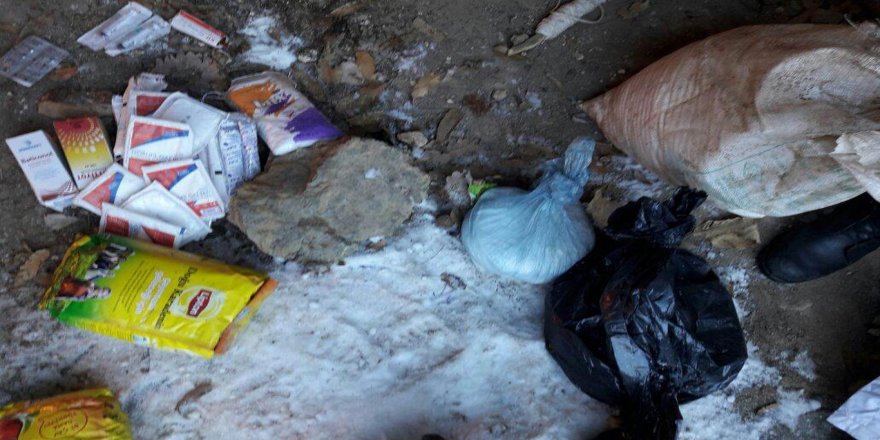 Tunceli’de PKK'ye ait patlayıcı ve tıbbi malzeme ele geçirildi