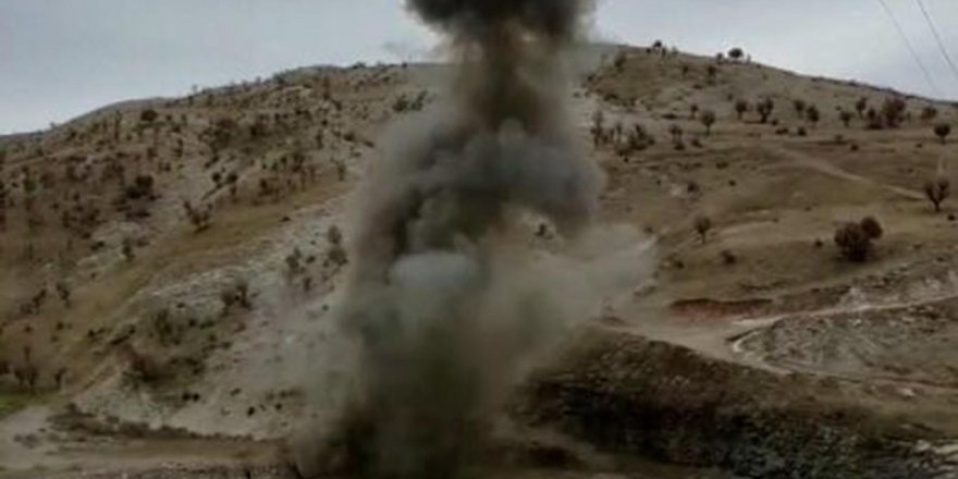 Şırnak'ta yola tuzaklanan patlayıcı imha edildi