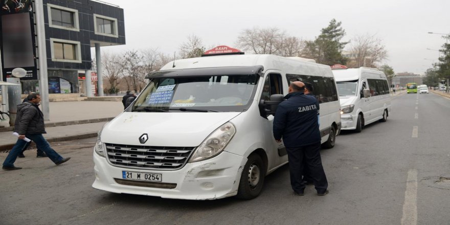 Diyarbakır'da minibüs denetimleri yapıldı