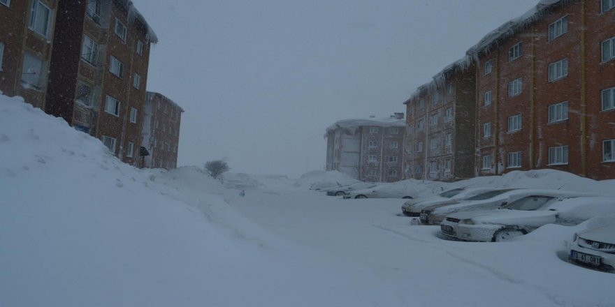 Bitlis’te yoğun kar yağışı hayatı durma noktasına getirdi