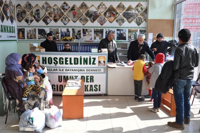 Halepli ailelere yardım eli uzandı