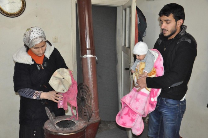 Savaş mağduru ailelerin soğuk kışla imtihanı