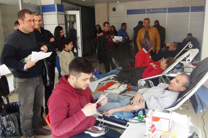 Nusaybin'de kan bağışına yoğun ilgi