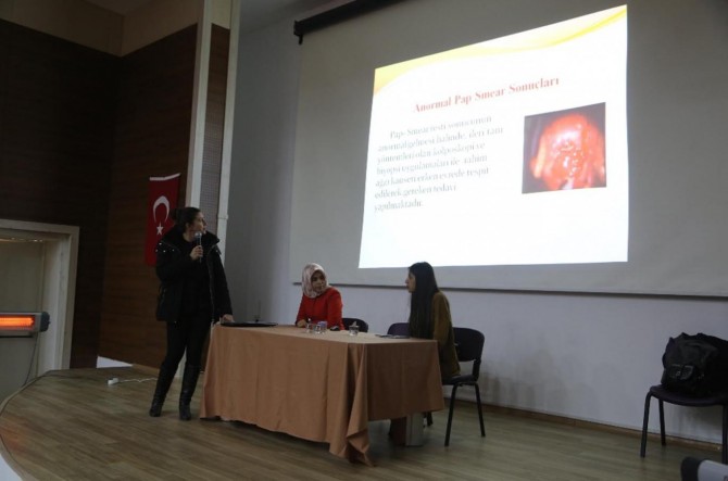 Kadınlara kanser semineri verildi