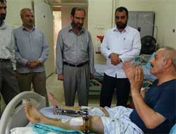 Mustazaflar Hareketi'nden, Bombalı Saldırı Mağdurlarına Ziyaret