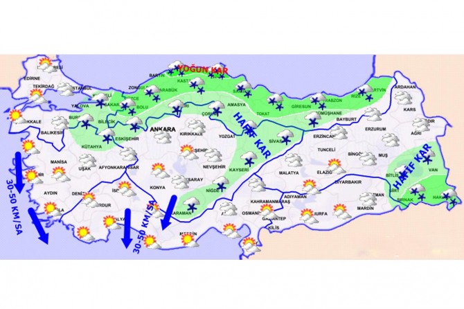 Kar yağışı geliyor