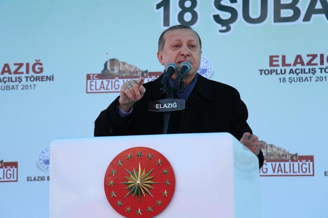 Serokkomar Erdogan li Xarpêtê axivî