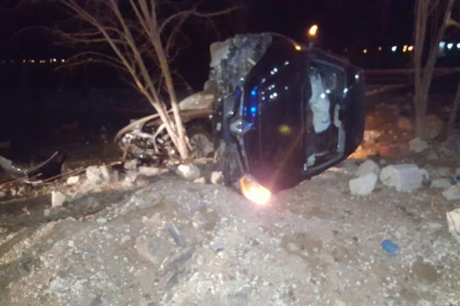 Derik'te trafik kazası: 2 yaralı