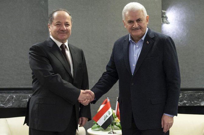 Başbakan Yıldırım ile Barzani bir araya geldi
