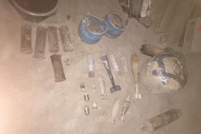 Nusaybin’de patlayıcı ve mühimmat bulundu