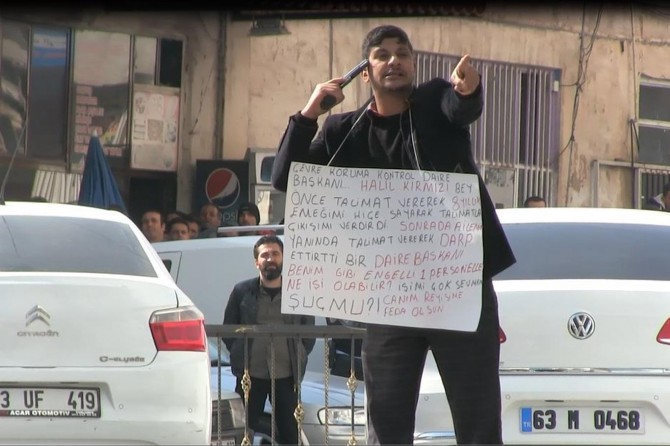 Karkerê taşeron xwest xwe bikuje