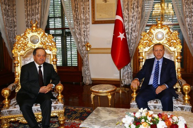 Serokomar Erdogan Barzanî qebûl kir