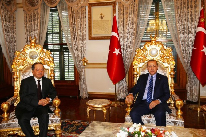 Cumhurbaşkanı Erdoğan Barzani’yi kabul etti