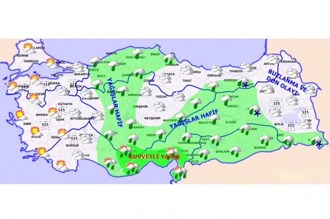 Türkiye genelinde hava durumu