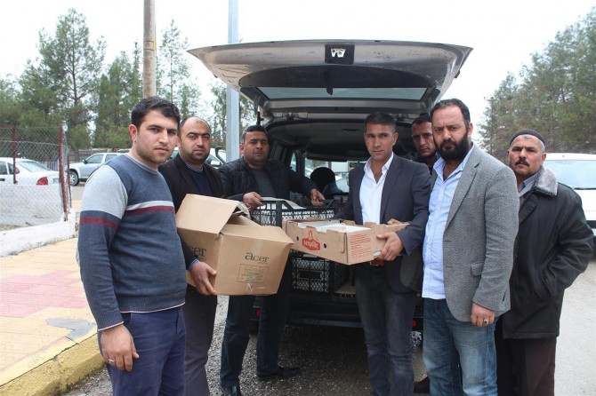 Kahtalı esnaflardan deprem bölgesine yardım