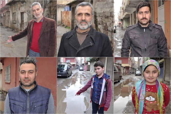 Halktan yolların bozuk ve çamurlu olmasına tepki