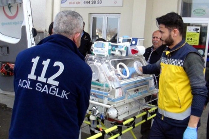 Kalp yetmezliği bulunan bebek İstanbul’a sevk edildi