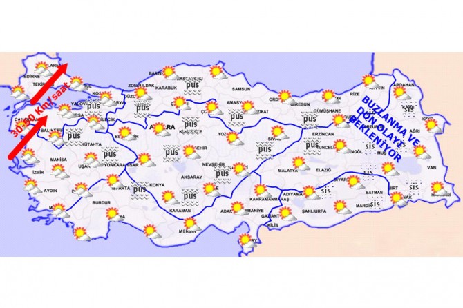 Türkiye genelinde hava durumu