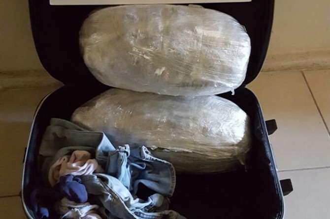 Yolcu otobüsünde 7 kilo esrar ele geçirildi