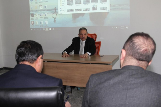 Genel Sekreter Yalçın zabıta yetkilileriyle görüştü