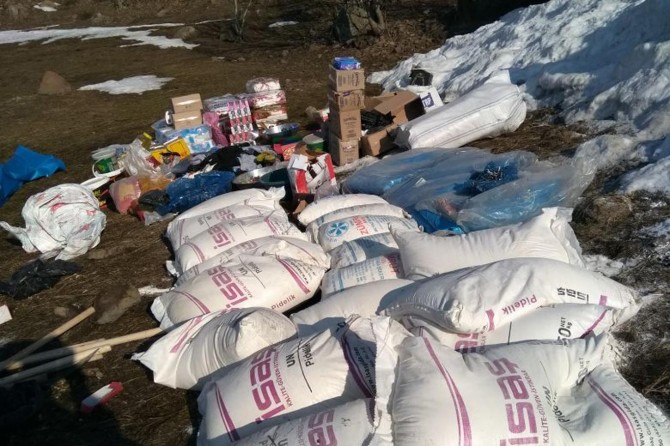 Bingöl’de PKK’ya ait bir tonu aşkın yaşam malzemesi ele geçirildi