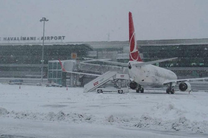 THY'den Amerika yolcularına kar fırtınası uyarısı
