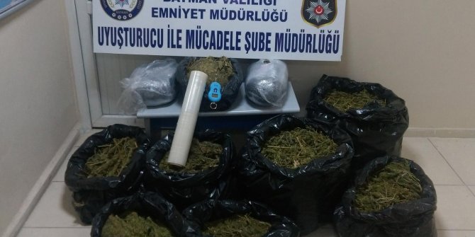 Batman'da 50 kilo esrar ele geçirildi