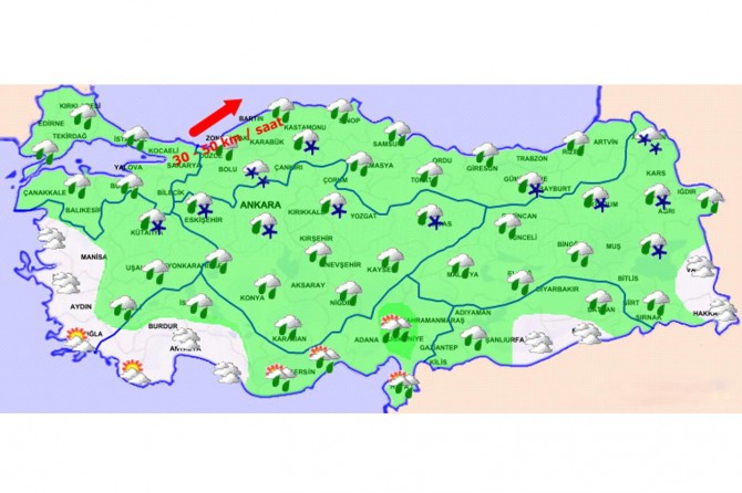 Türkiye genelinde hava durumu