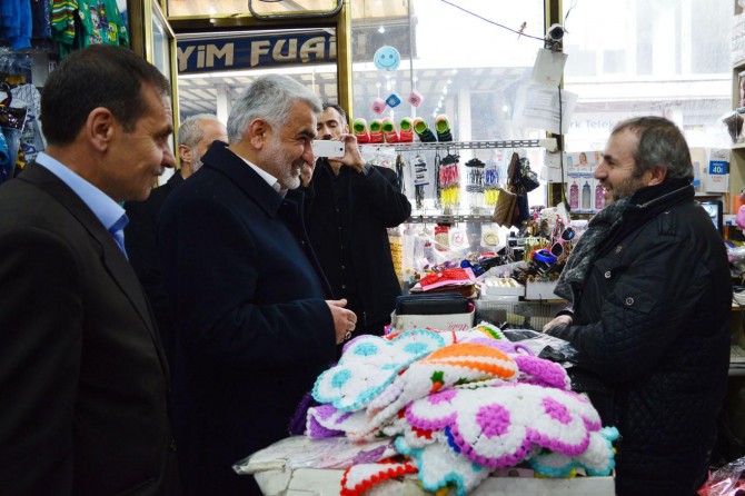 Yapıcıoğlu Bitlis esnafının sorunlarını dinledi