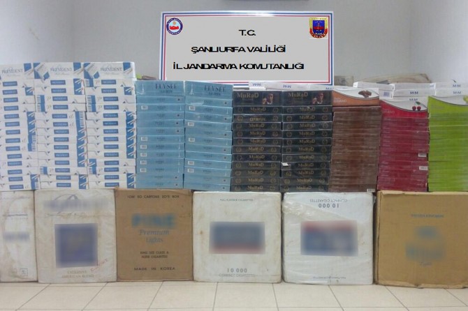 Şanlıurfa'da 46 bin paket kaçak sigara ele geçirildi