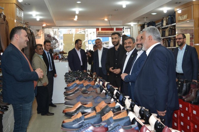 Yapıcıoğlu Batman esnafının sıkıntısını dinledi