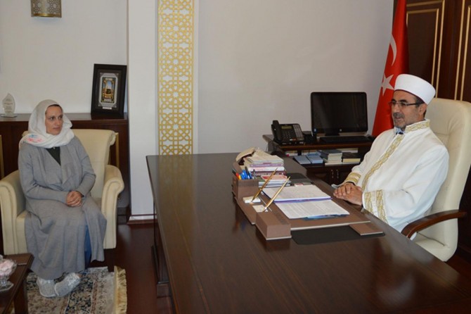 Alman kadın Gaziantep'te Müslüman oldu