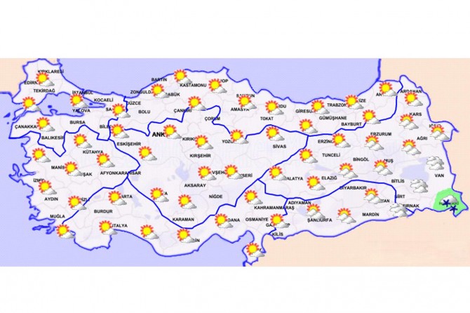 Türkiye genelinde hava durumu