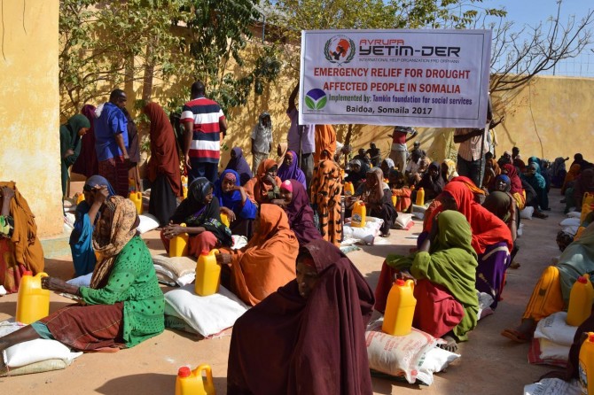 Yetîm-Dera Ewrûpayê li Somaliyê ji 2 hezar kesan re alîkarî kir
