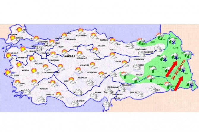 Türkiye genelinde hava durumu