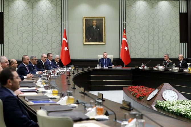 MGK toplantısı Cumhurbaşkanlığı Külliyesinde başladı