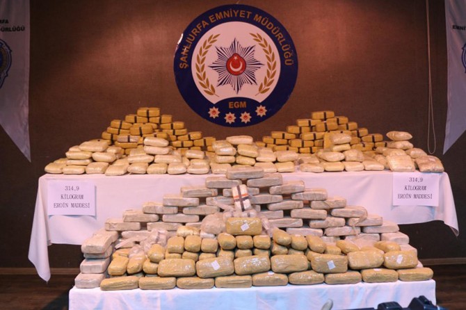 Şanlıurfa'da 13 milyon TL'lik eroin ele geçirildi