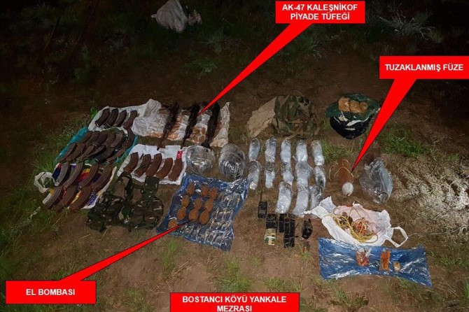 Şırnak'ta çok sayıda silah ve mühimmat ele geçirildi