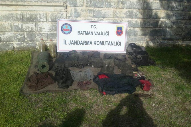 Batman’da PKK’ye ait sığınak ve mühimmat ele geçirildi