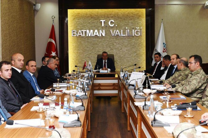 Batman'da seçim güvenlik toplantısı yapıldı