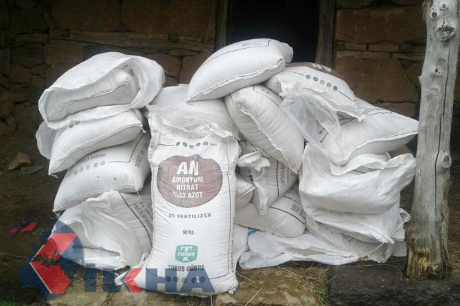 Li Çewlîgê tonek amonyum nîtrat hat bidestxistin