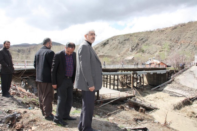 HÜDA PAR selden etkilenen bölgede incelemelerde bulundu