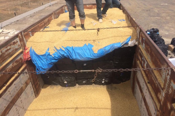 Bitlis'te 166 bin paket kaçak sigara ele geçirildi