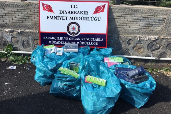 Diyarbakır'da 92 bin paket kaçak sigara ele geçirildi