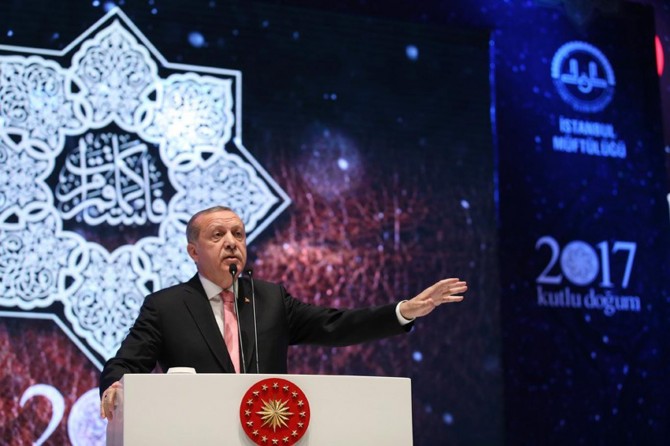 Serokkomar Erdogan: Wîladeta Pîroz ji bo ku Hz Muhammed were fêmkirin wesîle ye