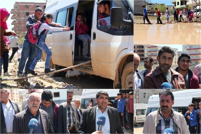 Diyarbakır'da alt ve üst yapı sorunu mahalleliyi çileden çıkardı